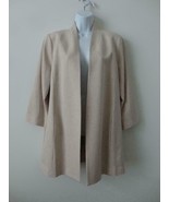 NWT EILEEN FISHER Kimono 3/4 Sleeve Long Jacket XL Beige Drapery Tencel ... - $202.49