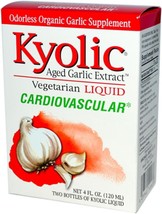 Kyolic Aged Garlic Extract Liquid, Vegetarian Cardiovascular, 4 Ounces (Packagin - £40.75 GBP