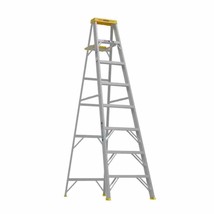 8 Ft Aluminum Step Ladder 250 Lb Load Capacity Type Duty Rating Slip Resistant - £115.74 GBP