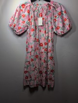 Free Assembly Womens Pink Floral Dress Size M With Pockets And Sleeve De... - $23.76