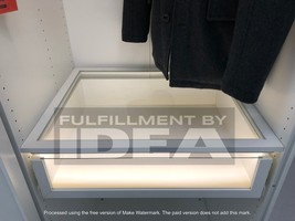 Brand New IKEA KOMPLEMENT White Glass Shelf 002.576.46 - £59.75 GBP