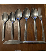 Vintage Superior &amp; Cut Co USA Silverware 3 Stars atomic Night Pattern Lo... - $34.51 CAD
