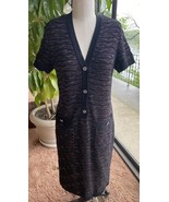 NWT CHANEL Black Tweed Stretch Knit Dress 42/8-10 Paris-Seoul Collection... - $2,723.53 CAD
