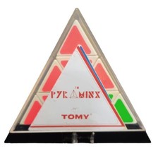 Tomy Pyramid Pyraminx Speed Cube Triangle 3D Neon Puzzle Case  &amp; Manual ... - £15.73 GBP