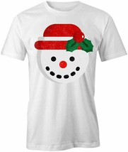 Snowman T Shirt Tee Short-Sleeved Cotton Holiday Clothing S1WCA173 - £12.97 GBP+
