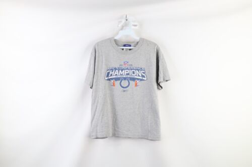 Vintage Reebok Boys Large 2006 AFC Champs Indianapolis Colts Football T-Shirt - £15.78 GBP