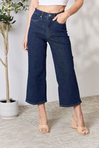 Judy Blue Full Size High Waist Cropped Wide Leg Jeans - £46.98 GBP