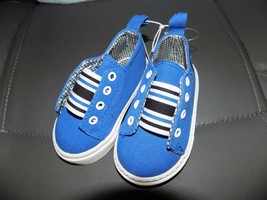 Disney Store 101 Dalmatians Crib Shoes Blue Sneakers 12/18 M Baby Boy NEW - $22.20
