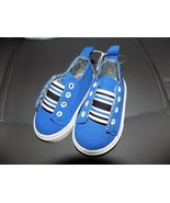 Disney Store 101 Dalmatians Crib Shoes Blue Sneakers 12/18 M Baby Boy NEW - $37.04 CAD
