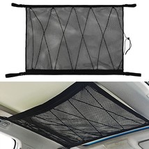 Car Ceiling Storage Net Double Layer Mesh Organizer Storage Tool Color B - £19.10 GBP