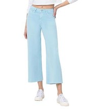 Vervet By Flying Monkey high rise crop wide leg jeans in Pastel Turquoise - - $51.48