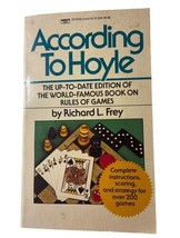 According to Hoyle Book  Author Richard L. Frey Paperback 1970 Card Games - $7.09