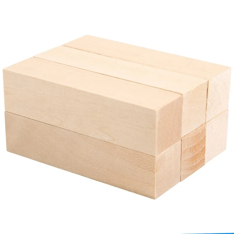 6Pcs Basswood Carving Blocks for Wood Beginners Carving Hobby  - $16.99