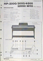 Roland HP-2000 HP-3000 HP-4500 Digital Piano Original Service Manual Boo... - $49.49