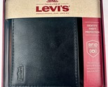 Levi&#39;s Wallet RFID Identity Theft Protection Coated Leather Trifold 31LV... - £24.49 GBP
