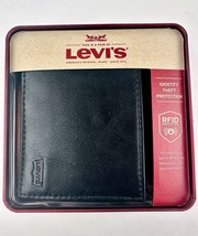Levi&#39;s Wallet RFID Identity Theft Protection Coated Leather Trifold 31LV... - $30.68