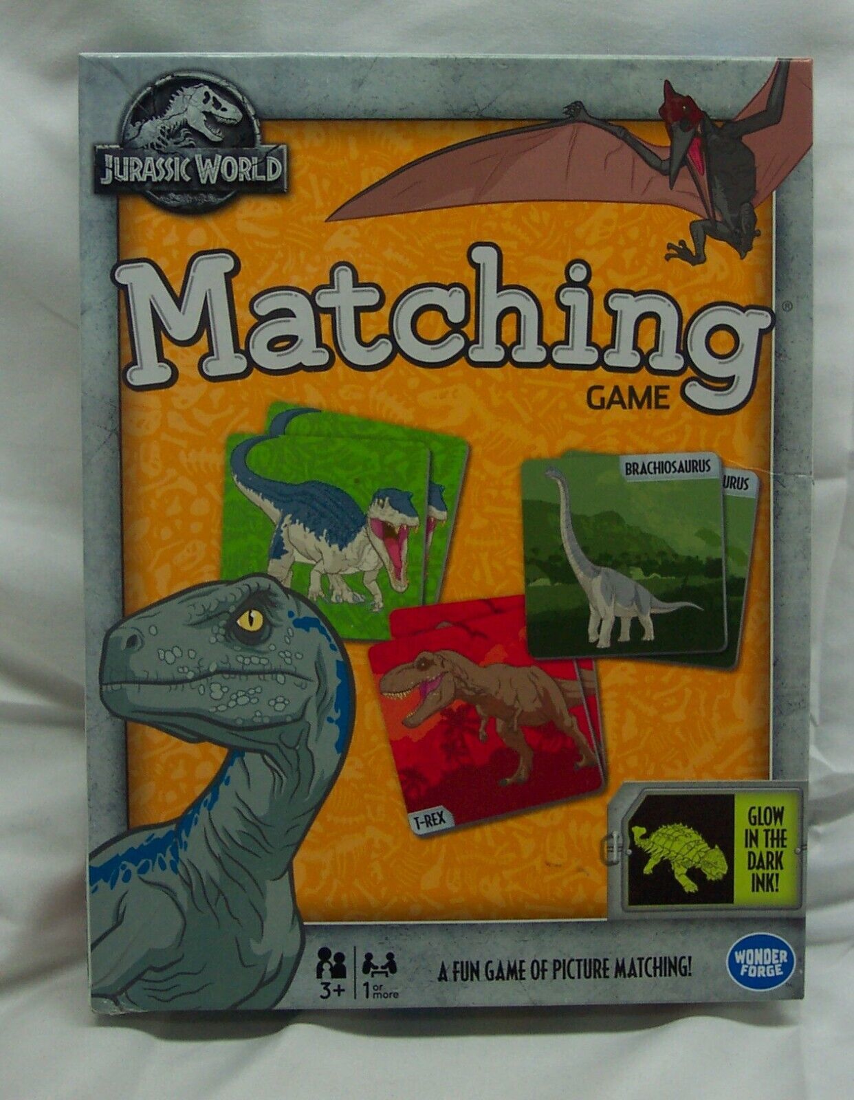 Primary image for JURASSIC PARK WORLD Dinosaur MEMORY Matching Game CARDINAL COMPLETE 2018