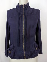 Mine Women’s size M Navy-Blue Jacket Lightweight Zip Up - £11.01 GBP