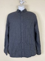 14th &amp; Union Men Size M Gray Button Up Shirt Long Sleeve Pocket - £6.27 GBP