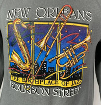 Vintage New Orleans Sweatshirt Crewneck Gray Men’s Medium USA 80s 90s - £23.50 GBP