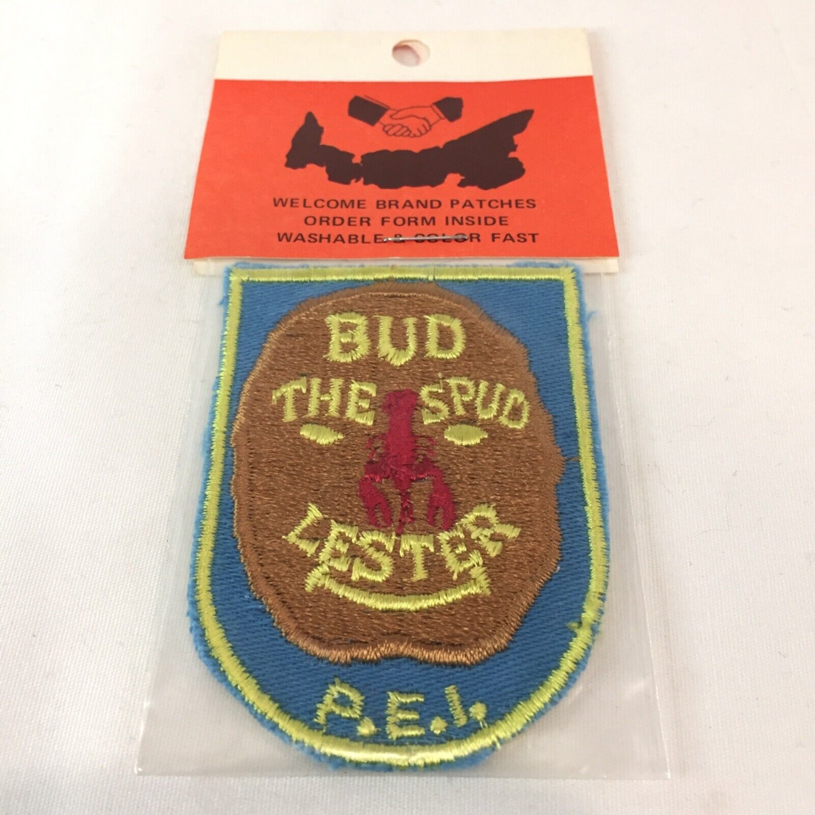Primary image for New Vintage Patch Badge Emblem Travel Souvenir BUD THE SPUD LESTER P.E.I Potato