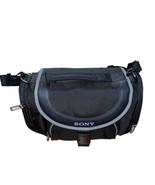 Sony LCS-X30 Soft Carrying Case Black Padded Pockets Shoulder Strap - $14.00