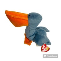 Ty Beanie Babies SCOOP The Pelican Plush Toy *Rare *Vintage With Swing Tag - £7.02 GBP
