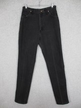 VTG Wrangler Women&#39;s Jeans Black Straight Highs Rise Mom Size 12 x 36 14MWLMS - £15.12 GBP