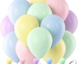 Latex Party Balloons, 100 Pack 12 Inch Round Helium Multicolor Macaron B... - $18.99