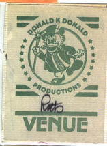 Boomtown Rats Bob Geldof 1980 Venue Pass Kingston Donald K Donald Productions - £39.89 GBP