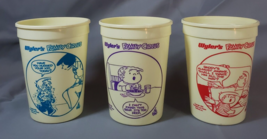 Family Circus Comic Strip Wyler&#39;s Cup Set 1984 of 3 USA Vintage Bill Keane - $12.82