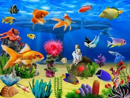 MERMAID Sea underwater marine animals Jigsaw puzzle 500 pieces fish boardgame 8 - £31.89 GBP