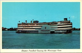 Steamer President Cruising The Mississippi River New Orleans LA - £7.85 GBP