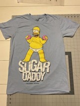The Simpsons Shirt Mens S Blue Homer Sugar Daddy Universal Studios Graph... - $370.11 MXN