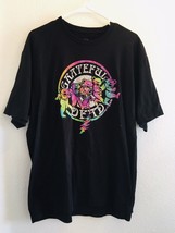 Grateful Dead Dancing Bears Logo T Shirt Men&#39;s Size XL Black Rainbow Bolt 2021 - £17.43 GBP