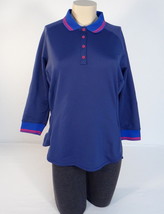 Adidas ClimaWarm Blue Cold Weather 3/4 Sleeve Polo Shirt Women&#39;s NWT - $69.99