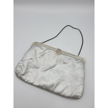 Vintage 1960's Handbag Clutch Silver Chain Strap Coin Purse - $17.44