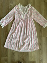 Vintage Girls Floral Long Sleeve Minnesota Woolens Cottagecore Nightgown... - $14.46