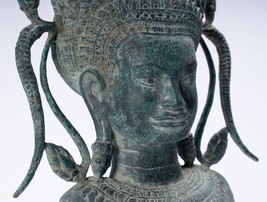 Antigüedad Khmer Estilo Bronce Angkor Wat Apsara Torso O Ángel Estatua - - £573.97 GBP