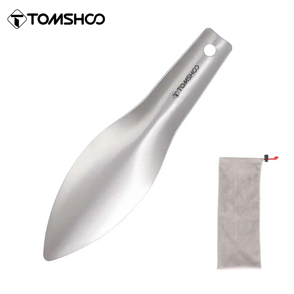 Tomshoo Titanium Garden Hand Shovel Outdoor Camping Hiking Backpacking Trowel - £21.39 GBP