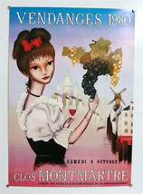 Grape harvest - Montmartre - Original Poster - Very Rare - 1980 - £135.64 GBP