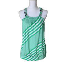 No Boundaries Womens Stylish Striped Top Juniors Size L (11-13) Green White - £11.52 GBP