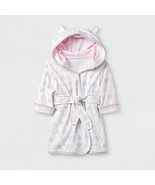Cloud Island Baby Girls&#39; Hearts Knit Terry Robe, White, Size 6-9M, New w... - £6.45 GBP