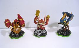 Skylanders Spyro&#39;s Adventure Drill Sergeant, Trigger Happy, Drobot Tech Figures - £10.14 GBP