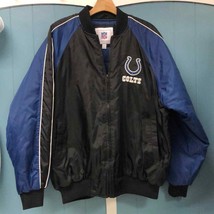 Vtg Indianapolis Colts NFL Puffy Windbreaker Nylon Jacket mens size L EUC - £89.36 GBP