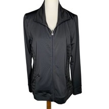 H2 Hannah Front Zip Jacket Size XL Black Zip Pockets Breathable Mesh Sides - £17.57 GBP