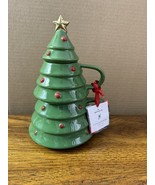 2022 Hallmark Christmas Tree 2 Stacking Mugs Holiday Candy Dish - $30.70