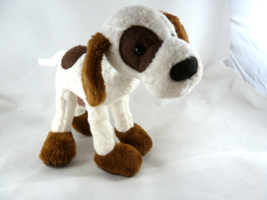 Russ Berrie Posable Dog 10&quot; tall wired legs Eye spot Vintage - £11.60 GBP