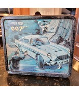 VINTAGE 1966 JAMES BOND AGENT 007  LUNCHBOX SEAN CONNERY NO HANDLE THERM... - £119.82 GBP