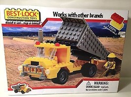 NIB Dump Truck Set Best-Lock Building Block Construction Toy Over 130pcs - £6.95 GBP